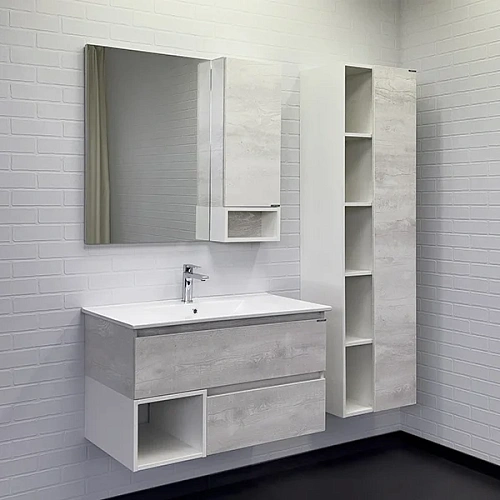 Тумба с раковиной Comforty Турин-90М 00-00014644 дуб белый раковина Comforty 90E Тумба с раковиной Comforty Турин-90М 00-00014644 дуб белый раковина Comforty 90E