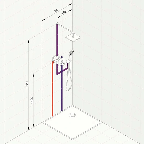 Душевая система Kludi AMEO 418310575 хром Душевая система Kludi AMEO 418310575 хром
