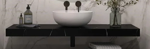 Столешница Armadi Art FLAT NERO MARQUINA 1210x460x70 869-120-NM Столешница Armadi Art FLAT NERO MARQUINA 1210x460x70 869-120-NM