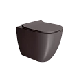 Унитаз приставной GSI PURA безободковый Swirlflush коричневый матовый (881016) без сиденья Унитаз приставной GSI PURA безободковый Swirlflush коричневый матовый (881016) без сиденья