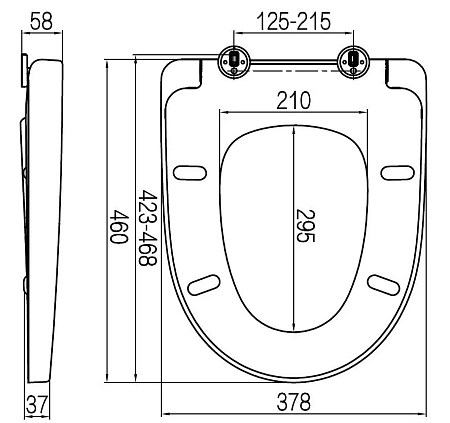 Крышка-сиденье AM.PM AM.PM C117852WH микролифт Крышка-сиденье AM.PM AM.PM C117852WH микролифт