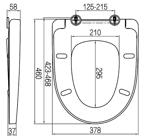 Крышка-сиденье AM.PM AM.PM C117852WH микролифт Крышка-сиденье AM.PM AM.PM C117852WH микролифт
