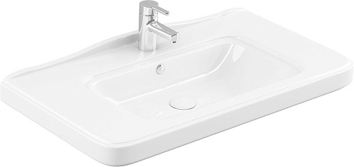 Тумба с раковиной STWORKI Молде 95 белая, с сифоном 579358 Тумба с раковиной STWORKI Молде 95 белая, с сифоном 579358