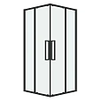 Душевой уголок GROSSMAN Cosmo 300.K33.02.9090.21.00 (90x90x195) квадрат,раздвижн,черн. матов.,стекло прозрачн Душевой уголок GROSSMAN Cosmo 300.K33.02.9090.21.00 (90x90x195) квадрат,раздвижн,черн. матов.,стекло прозрачн
