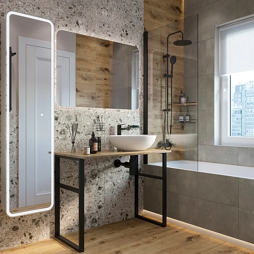 Консоль с раковиной DIWO Элиста 100 светлое дерево, Moduo 55 Leaf 555421 Консоль с раковиной DIWO Элиста 100 светлое дерево, Moduo 55 Leaf 555421