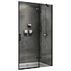 Душевая дверь ABBER Zart AG08090B 90 см универсальная, профиль черный, стекло прозрачное