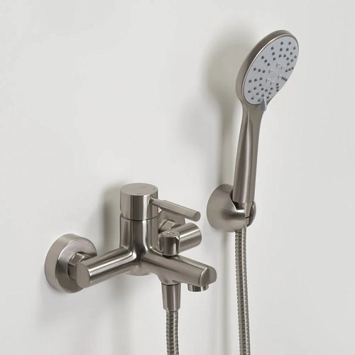 Смеситель для ванны WasserKRAFT Wern 4201 никель Смеситель для ванны WasserKRAFT Wern 4201 никель