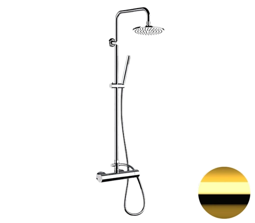 Душевая система Remer Minimal N37RX7MMM20DO, золото глянцевое Душевая система Remer Minimal N37RX7MMM20DO, золото глянцевое