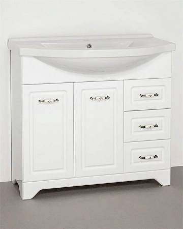 Тумба под раковину Style Line Олеандр-2 90 (3 ящ.) ЛС-00000241 Тумба под раковину Style Line Олеандр-2 90 (3 ящ.) ЛС-00000241