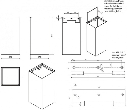 Корзина для мусора Bemeta 101915115 Корзина для мусора Bemeta 101915115