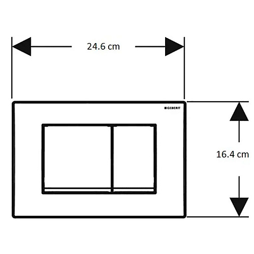 Инсталляция для унитаза Geberit Duofix Delta 458.163.21.1 с кнопкой смыва хром Инсталляция для унитаза Geberit Duofix Delta 458.163.21.1 с кнопкой смыва хром