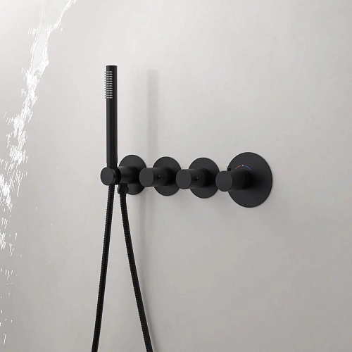 Душевая система Timo Saona SX-2350/03SM встраиваемая с термостатом черный Душевая система Timo Saona SX-2350/03SM встраиваемая с термостатом черный