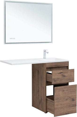 Тумба под раковину Aquanet Токио 48 дуб веллингтон напольная 2 ящика 00333647 напольная Тумба под раковину Aquanet Токио 48 дуб веллингтон напольная 2 ящика 00333647 напольная