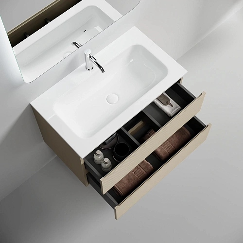 Тумба под раковину SANCOS Folk FL80CP 790х445х500 капучино, подвесная Тумба под раковину SANCOS Folk FL80CP 790х445х500 капучино, подвесная