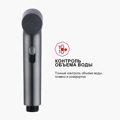 Гигиенический душ Raglo R03.52.09 встраиваемый, графит Гигиенический душ Raglo R03.52.09 встраиваемый, графит