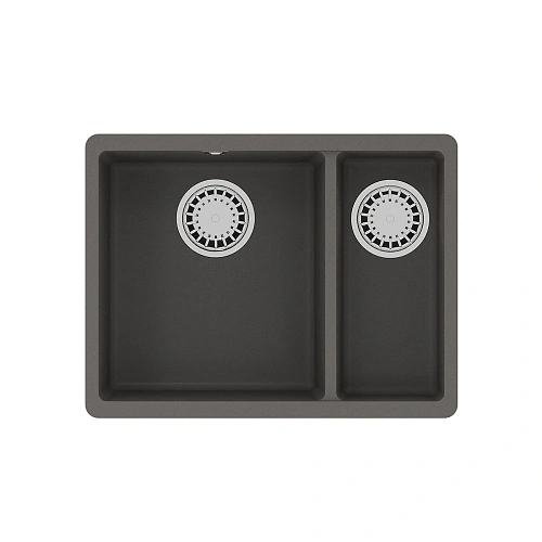 Кухонная мойка Lemark SINARA 550.2-U встраиваемая снизуз кварцгранита, серый шелк 9910083 Кухонная мойка Lemark SINARA 550.2-U встраиваемая снизуз кварцгранита, серый шелк 9910083