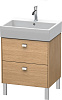 Картинка анонса товара «тумба под раковину duravit brioso br443301052 напольная 58 см европейский дуб»