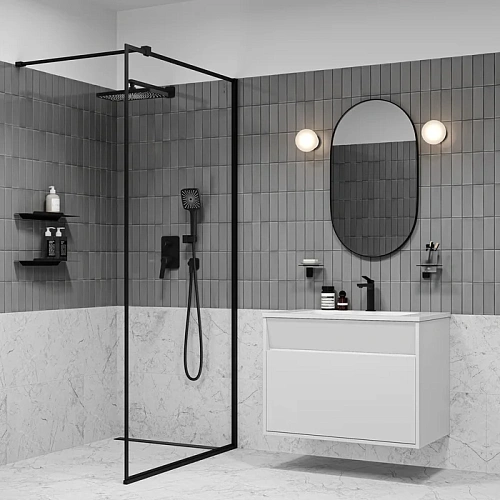 Душевая система IDDIS Parker PARBL02i67 встраиваемая, матовый черный Душевая система IDDIS Parker PARBL02i67 встраиваемая, матовый черный