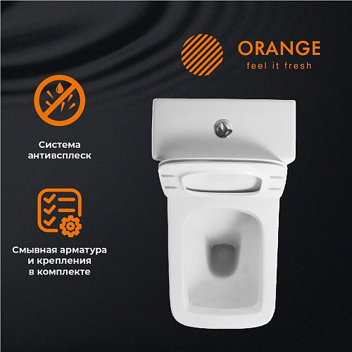 Унитаз напольный Orange C06-000w сиденье с микролифтом Унитаз напольный Orange C06-000w сиденье с микролифтом
