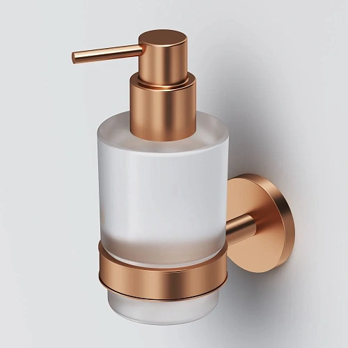 Дозатор жидкого мыла AM.PM X-Joy A85A36944, стеклянный, розовое золото Дозатор жидкого мыла AM.PM X-Joy A85A36944, стеклянный, розовое золото