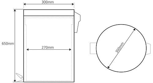 Корзина для мусора Bemeta 104315092 Корзина для мусора Bemeta 104315092