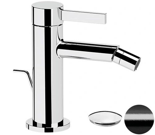 Смеситель для биде Remer Metrica MC20CFP, черный брашированный хром Смеситель для биде Remer Metrica MC20CFP, черный брашированный хром