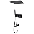 Душевая система ABBER Daheim AF8254B скрытого монтажа с изливом, термостат, черная матовая Душевая система ABBER Daheim AF8254B скрытого монтажа с изливом, термостат, черная матовая