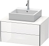 Картинка анонса товара «тумба под раковину duravit xsquare xs491002222 80 см белая глянцевый»