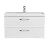 Картинка анонса товара «тумба под раковину belbagno aurora-900-2c-so-bl подвесная 896x445 bianco lucido»