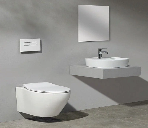 Раковина CeramaLux D1346 накладная, белый Раковина CeramaLux D1346 накладная, белый