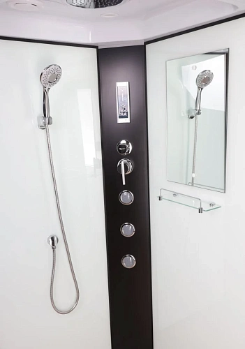 Душевая кабина Niagara Classic NG-6709-14F (1000х1000х2150) высокий поддон (45см) стекло прозрачное черные профиля 67091414F Душевая кабина Niagara Classic NG-6709-14F (1000х1000х2150) высокий поддон (45см) стекло прозрачное черные профиля 67091414F