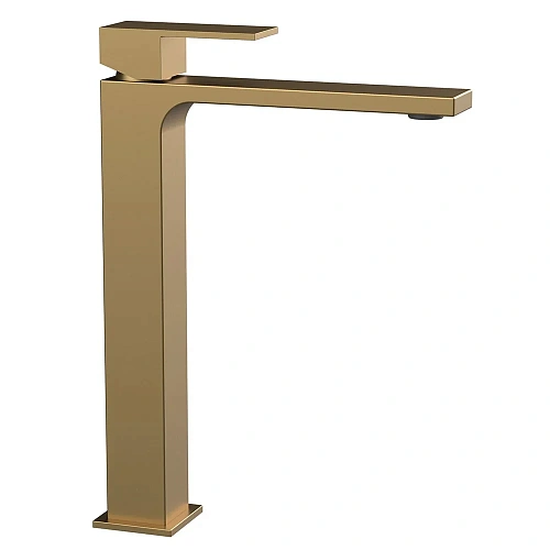 Смеситель для раковины Vincea Cube VBF-1C02BG брашированное золото Смеситель для раковины Vincea Cube VBF-1C02BG брашированное золото