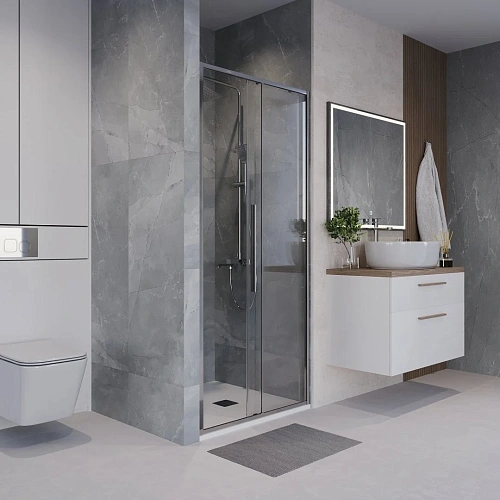 Душевая дверь Niagara Nova NG-64-9A (90x195) хром, стекло прозрачное Душевая дверь Niagara Nova NG-64-9A (90x195) хром, стекло прозрачное