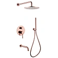Душевая система ABBER Wasser Kreis AF8117RG скрытого монтажа с изливом, розовое золото Душевая система ABBER Wasser Kreis AF8117RG скрытого монтажа с изливом, розовое золото