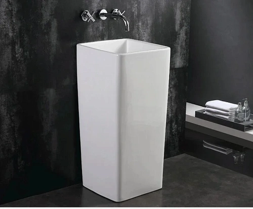 Раковина CeramaLux P7005 напольная, белый Раковина CeramaLux P7005 напольная, белый