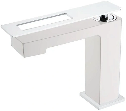 Смеситель для раковины Boheme WhiteChrome 141-WCR Смеситель для раковины Boheme WhiteChrome 141-WCR