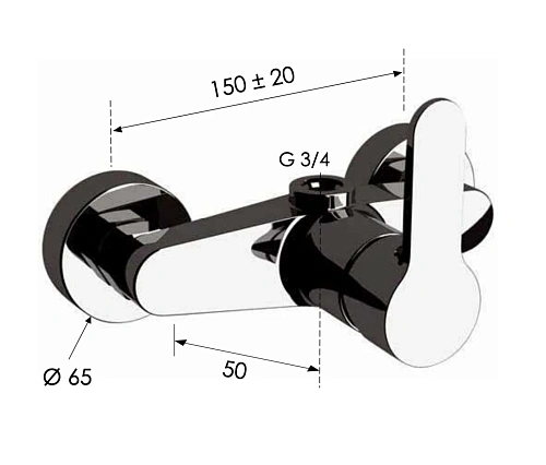 Смеситель для душа Remer Winner W35 Смеситель для душа Remer Winner W35
