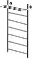 Полотенцесушитель водяной Aquanet Mauro 1000x500 с полкой 00282322 Полотенцесушитель водяной Aquanet Mauro 1000x500 с полкой 00282322