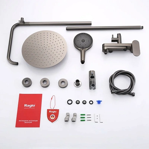 Душевая система Raglo R10.24.09, графит Душевая система Raglo R10.24.09, графит