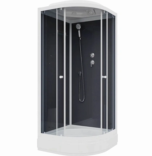 Душевая кабина Parly CM101 1000x1000 профиль белый, стекло тонированное Душевая кабина Parly CM101 1000x1000 профиль белый, стекло тонированное