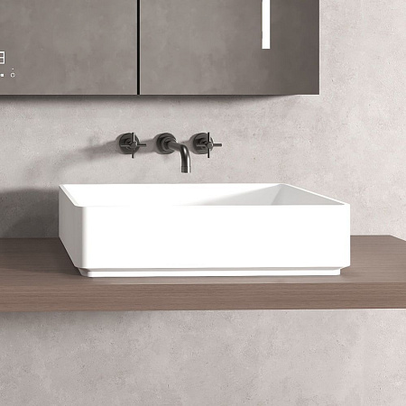 Раковина ABBER Stein AS2634 накладная, белая матовая