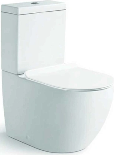 Чаша напольного унитаза Vincea Globo VT2B-14 белый, ультратонкое сиденье soft-close, P-trap Чаша напольного унитаза Vincea Globo VT2B-14 белый, ультратонкое сиденье soft-close, P-trap