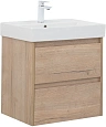 Тумба под раковину Aquanet Nova Lite 60 дуб крафт (2 ящика) 00287901 Тумба под раковину Aquanet Nova Lite 60 дуб крафт (2 ящика) 00287901