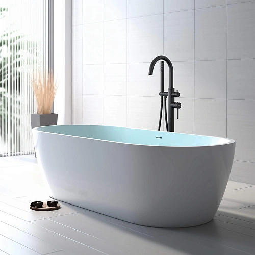 Смеситель для ванны Aquatek ЕВРОПА AQ1345MB Черный матовый, напольный Смеситель для ванны Aquatek ЕВРОПА AQ1345MB Черный матовый, напольный