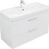 Тумба под раковину Aquanet Ирис New 100 белый глянец 00339280 подвесная Тумба под раковину Aquanet Ирис New 100 белый глянец 00339280 подвесная