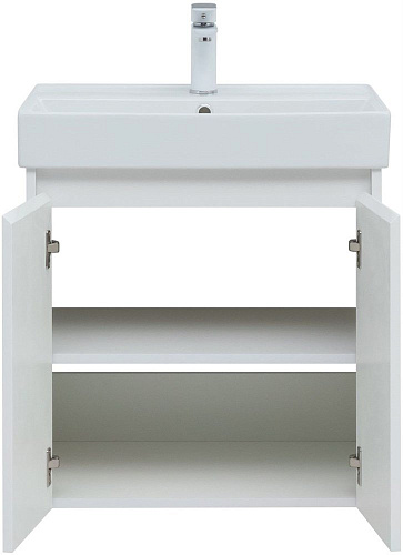 Тумба под раковину Aquanet Nova Lite 60 белый глянец (2 дверцы) 00298847 Тумба под раковину Aquanet Nova Lite 60 белый глянец (2 дверцы) 00298847