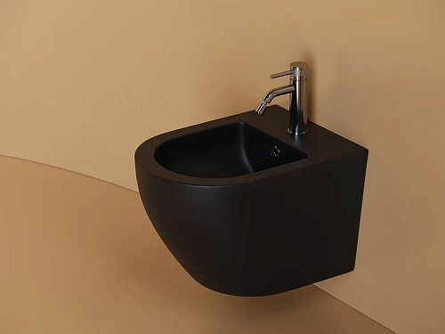 Биде подвесное Ceramica Nova UNO CN11002MB черный матовый Биде подвесное Ceramica Nova UNO CN11002MB черный матовый