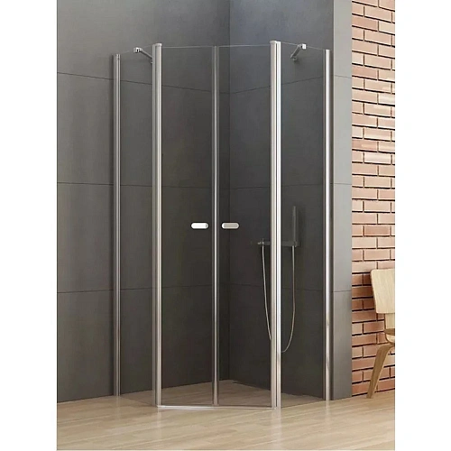 Душевой уголок NEW TRENDY NEW SOLEO 80x80x195 K-0609 (хром) Душевой уголок NEW TRENDY NEW SOLEO 80x80x195 K-0609 (хром)