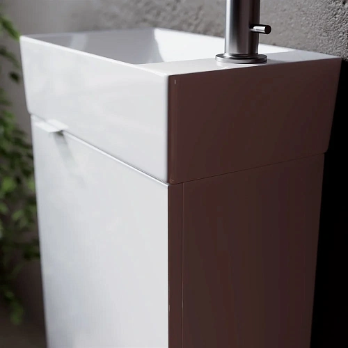 Тумба под раковину Sancos Mini MN35WR белый глянец Тумба под раковину Sancos Mini MN35WR белый глянец