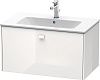 Тумба под раковину Duravit Brioso BR400202222 подвесная 82 см белый глянцевый